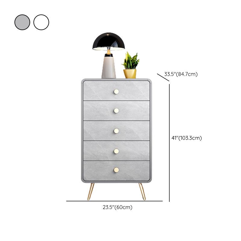 Glam Dresser Manufactured Wood Storage Chest with 3/4/5 Drawers