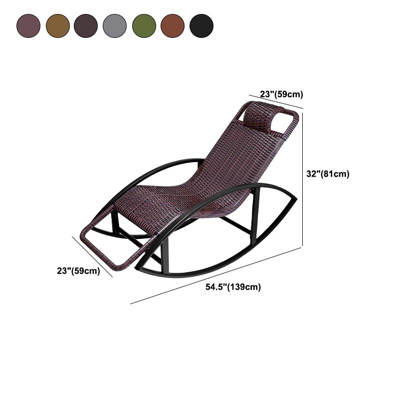 Wicker Modern Rocking Chair Reclining Rocker Chair for Living Room