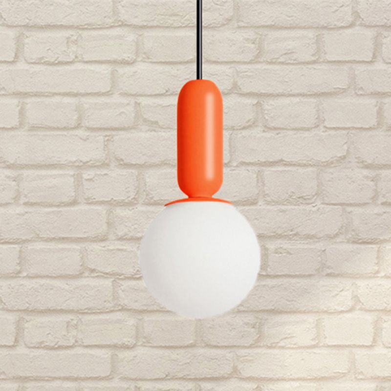 Nordic Elemy Bare Bulbe Pendant Light 1 Head Hanging Lampe for Study Room Bedroom