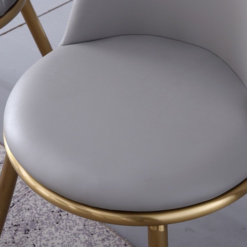 Industrial Parsons Chair Solid Back Kitchen Dining Side Chair