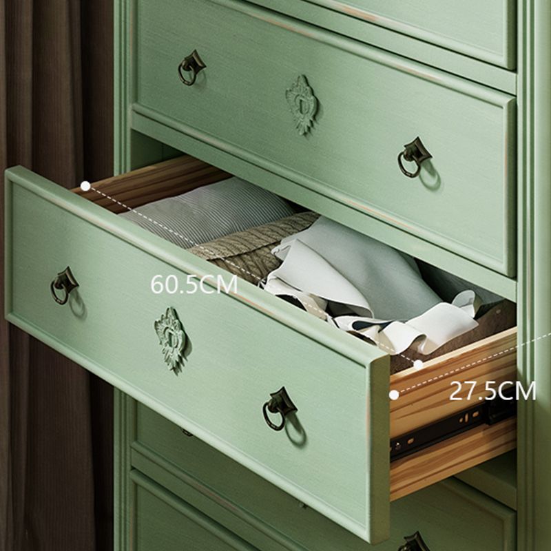 Distressed Storage Chest Dresser Traditional Dresser with Drawers