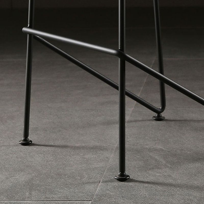 Armless Plastic Counter Height Bar Stool Indoor Modern Stool for Living Room