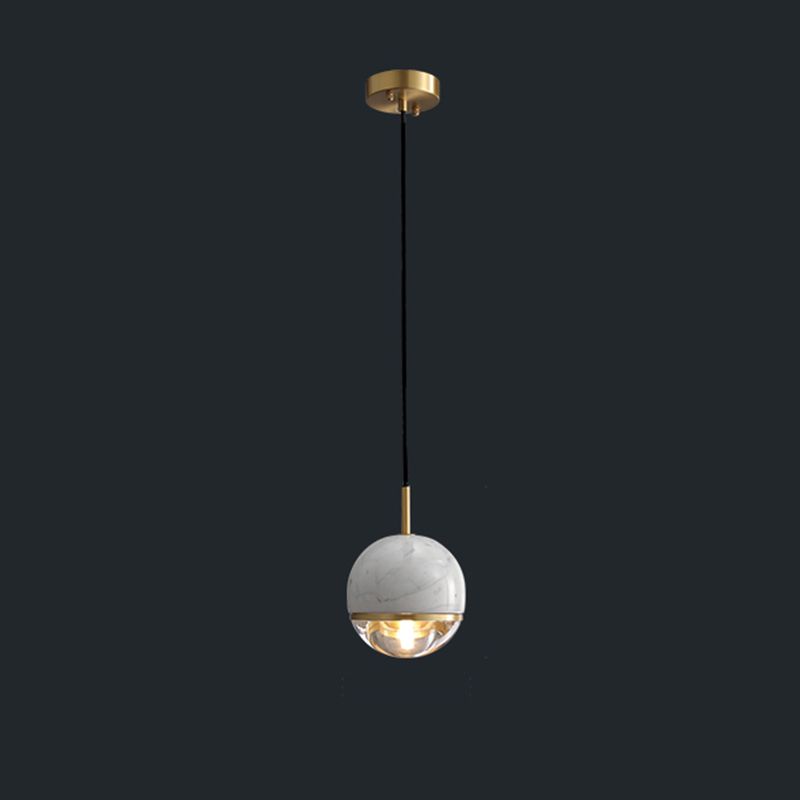 Noordse bolvormige hanger verlichtingsarmatuur stenen slaapkamer plafond hanglampje