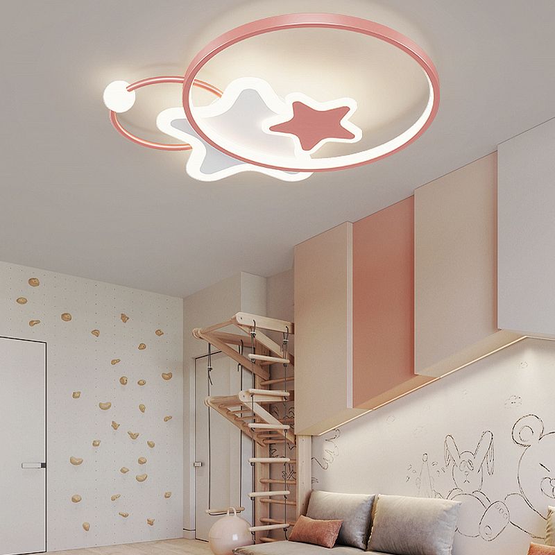 Modern Flush Mounted Ceiling Lights with Acrylic Shade LED Flush Mount Ceiling Lighting