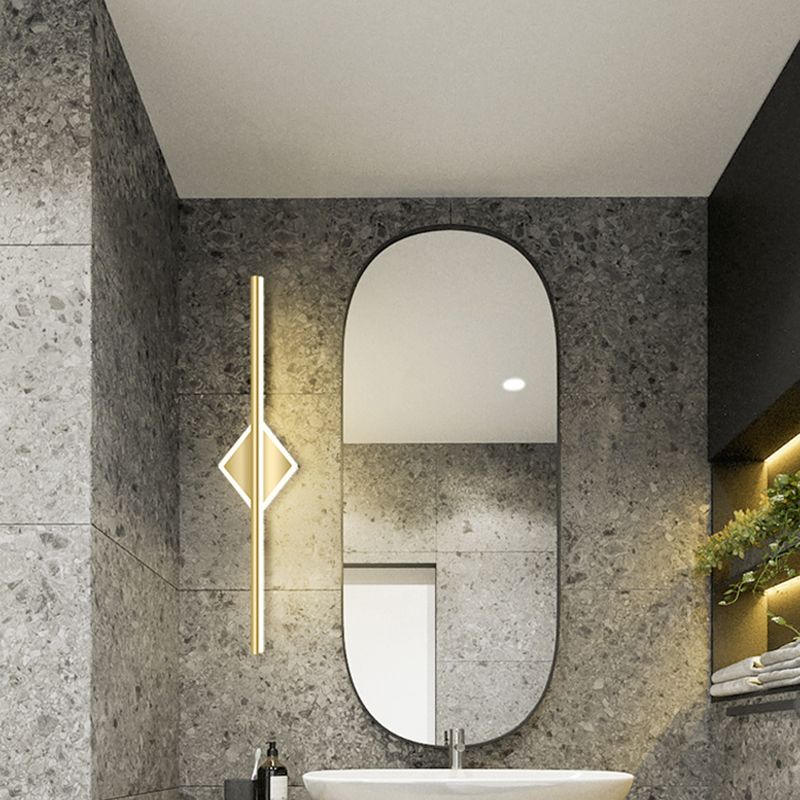 Luci da parete di vanità lineari Simplicità SCONCE MOLTA VANITÀ METALLICA PER BAGNI