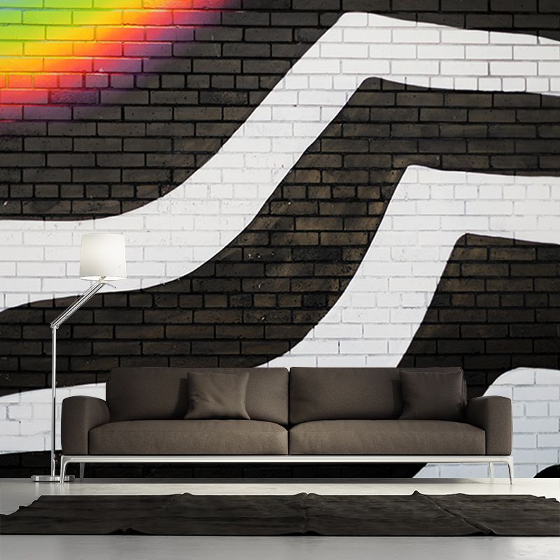 Wallpaper Photography Stain Resistant Brick Texture Living Room Wall Mural