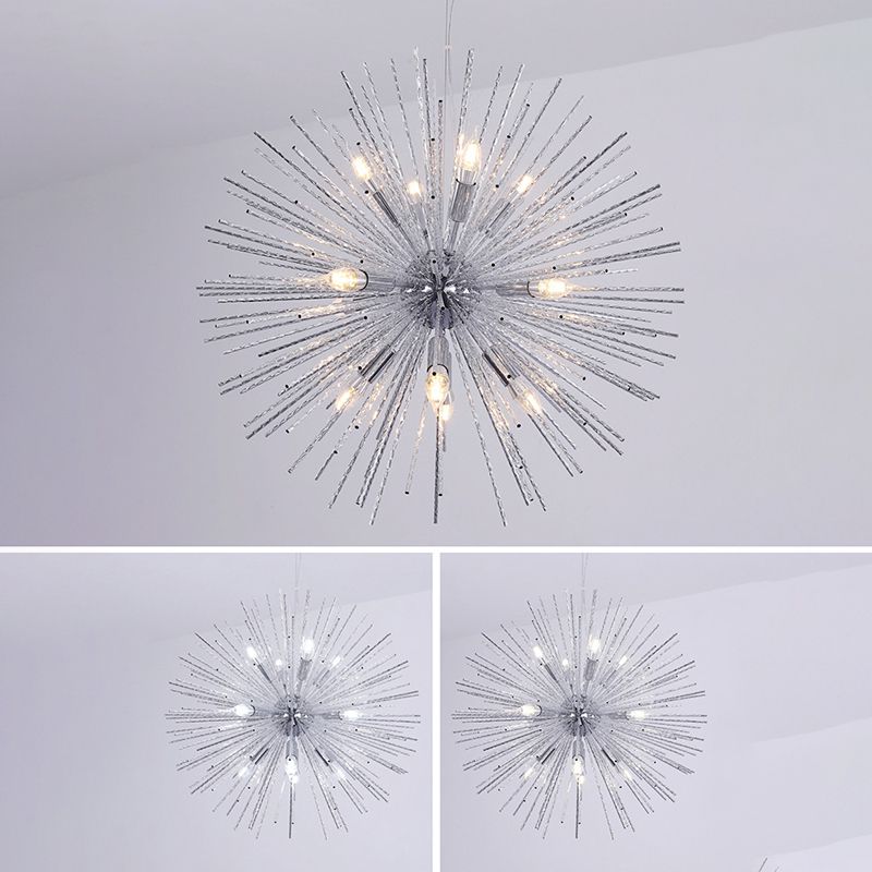 Luce a ciondolo riccoso in stile postmoderno Metal 8 lampadari il lampadario sospeso