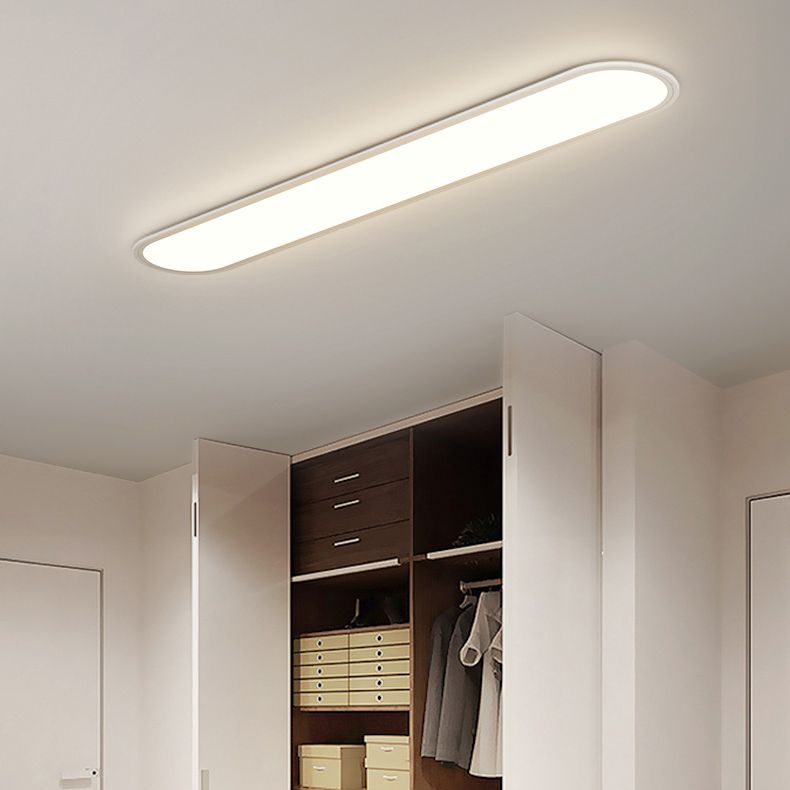 1-Light Ceiling Light Simple LED Ceiling Mount Light with Acrylic Shade for Bedroom