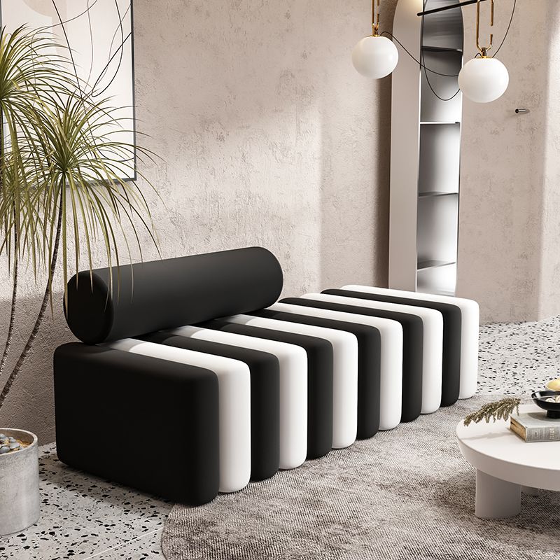 Velvet Contemporary Standard Sofa Armless Sofa for Living Room, Apartment