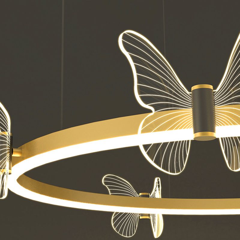 Kit de luz colgante de metal de techo orbicular moderno para sala de estar para sala de estar