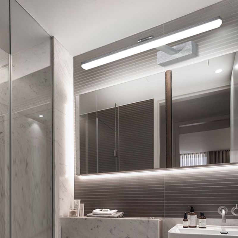 Straight Mirror Light Modern Colorful 1 Light Wall Sconce Fixture for Bedroom