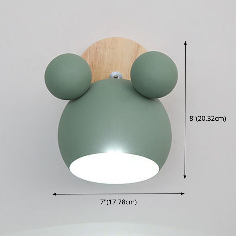 Mooie Mickey Wall Sconce Lights Alnend Macaroon Wall Lamp met verstelbare kop