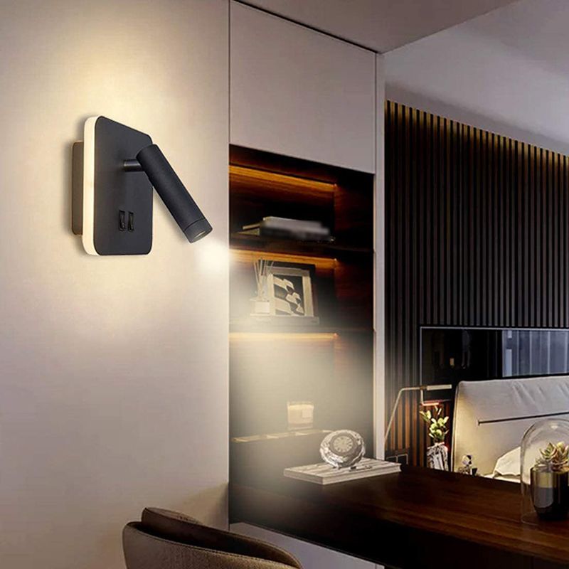 Modern Style Wall Lamp Metal 2 Lights Sconce Light for Bedroom