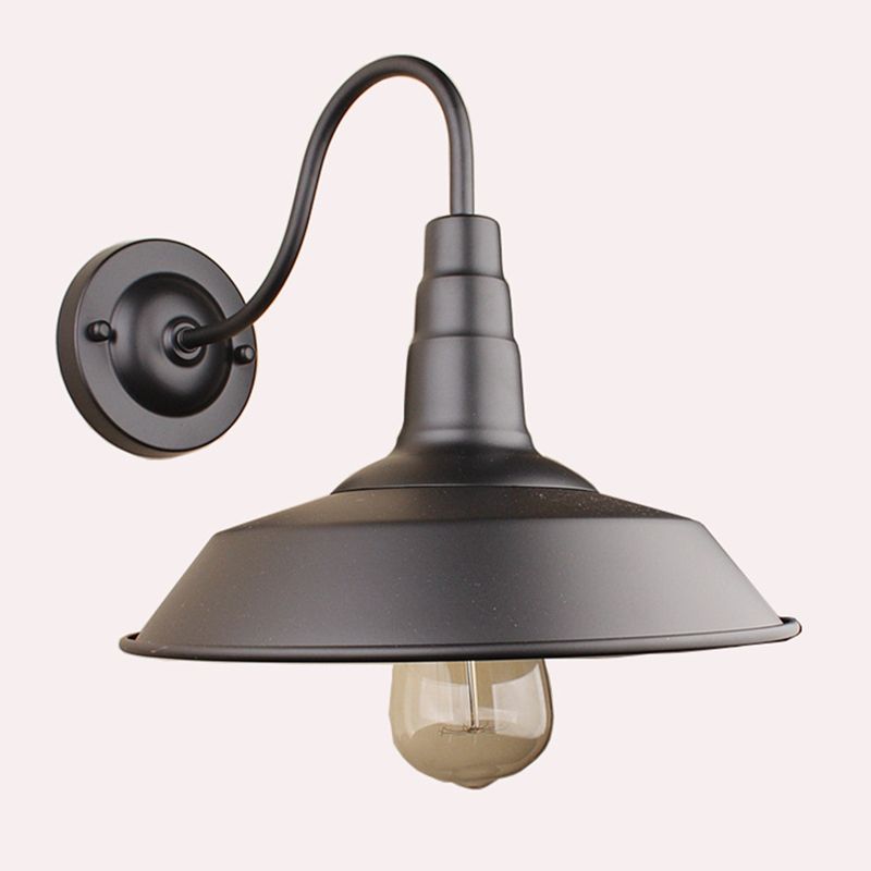 Retro Industrial Style Schwanenhals Stamm Wandleuchte 1 Lichtmetall -Leuchten