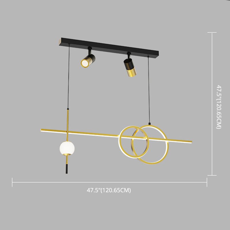 Nuova lampada a sospensione in metallo a LED LINEAD LED LED LAD per sala da pranzo