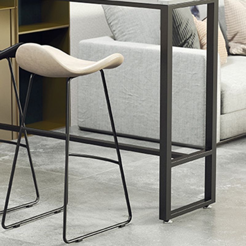 Rectangle Marble Bar Table Set Industrial Style 1/3/5 Pieces Bar Height Bar Set