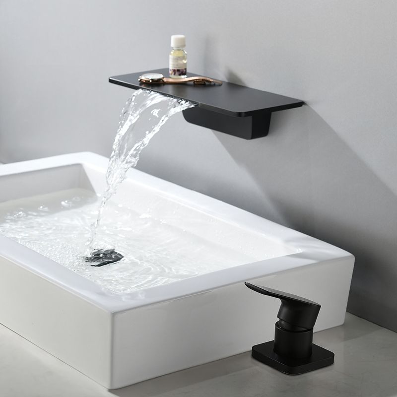 Waterfall Tub Faucet Trim Wall Mounted Low Arc Bath Faucet Trim