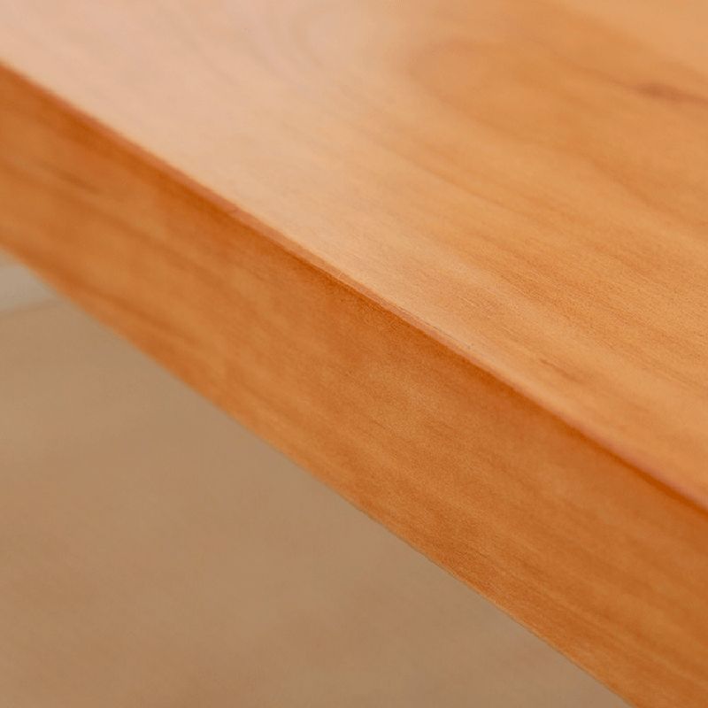 Solid Wood Coffee Table Double Pedestal Base Coffee or End Table, 19.68" Wide