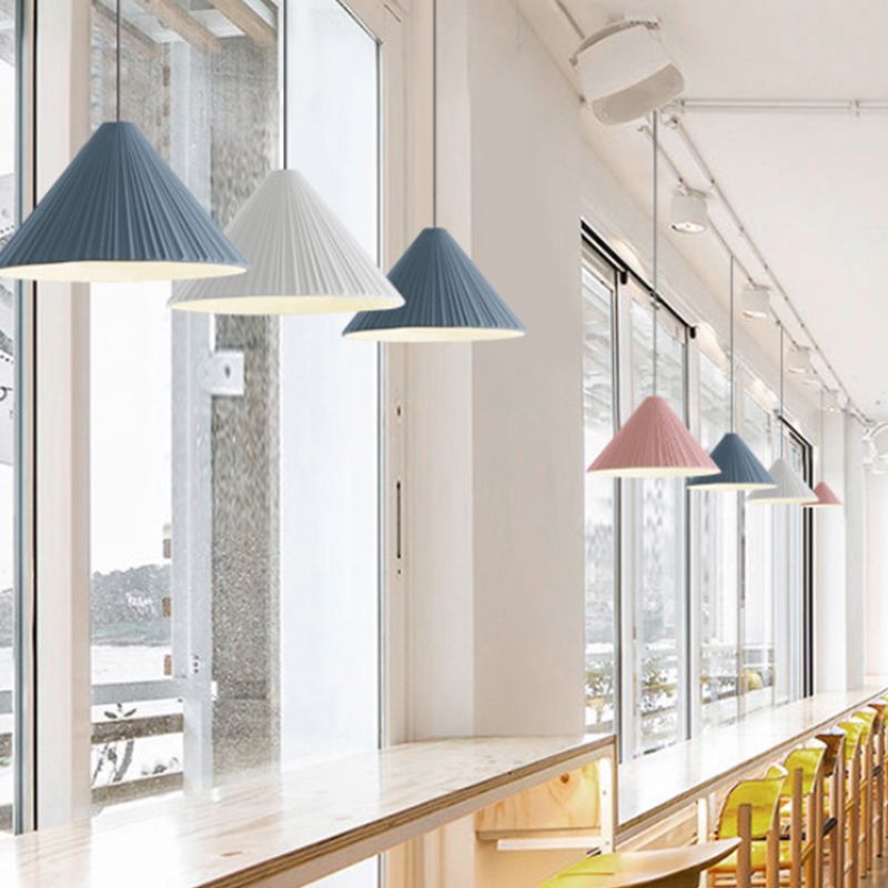 Geometric Shape Resin Hanging Light Nordic Macarons 1 Light Hanging Mounted Lights