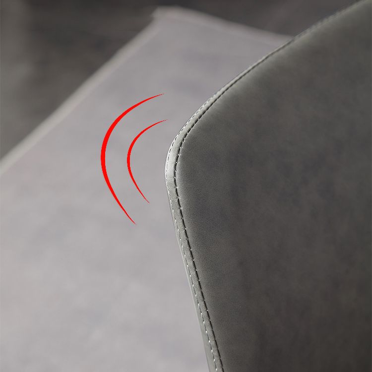 Silla de metal de estilo industrial, sillas auxiliares de comedor con respaldo sólido de cocina (juego de 2)
