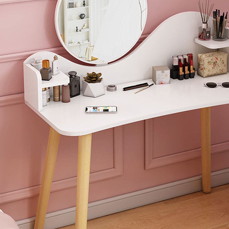 Contemporary 48.03" Height Wooden Dressing Table Mirror Make-up Vanity