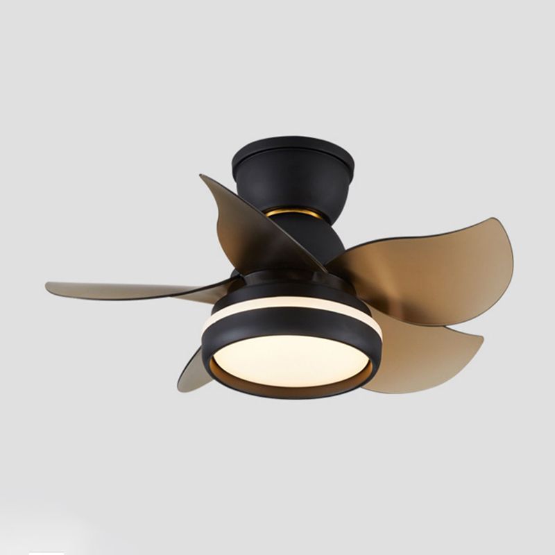 Metal Fan Shape Ceiling Fan Kid Style Single-Light Ceiling Fans Fixtures