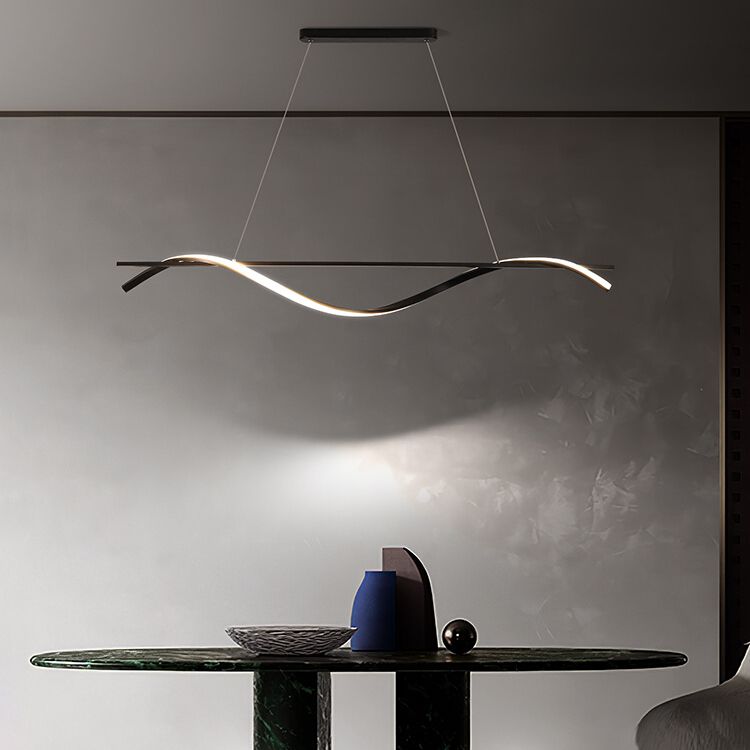 Lineaire kroonluchter eiland kroonluchter licht moderne metalen kroonluchter verlichtingsarmaturen