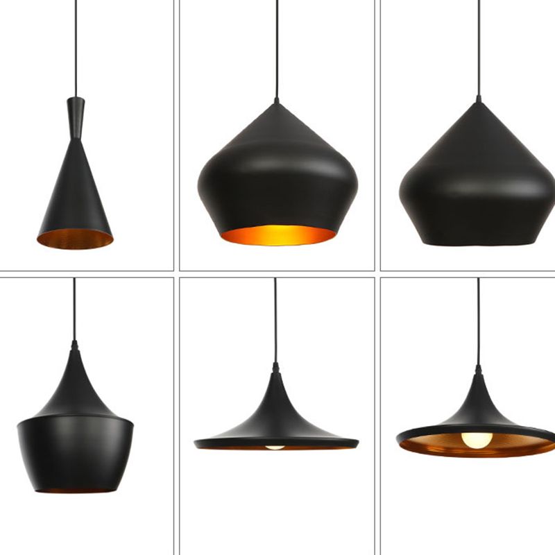 Creative Aluminum Coffee Shop Lighting Pendant Post-modern Style Metal Hanging Light with 39.3" Adjustable Suspension Wire