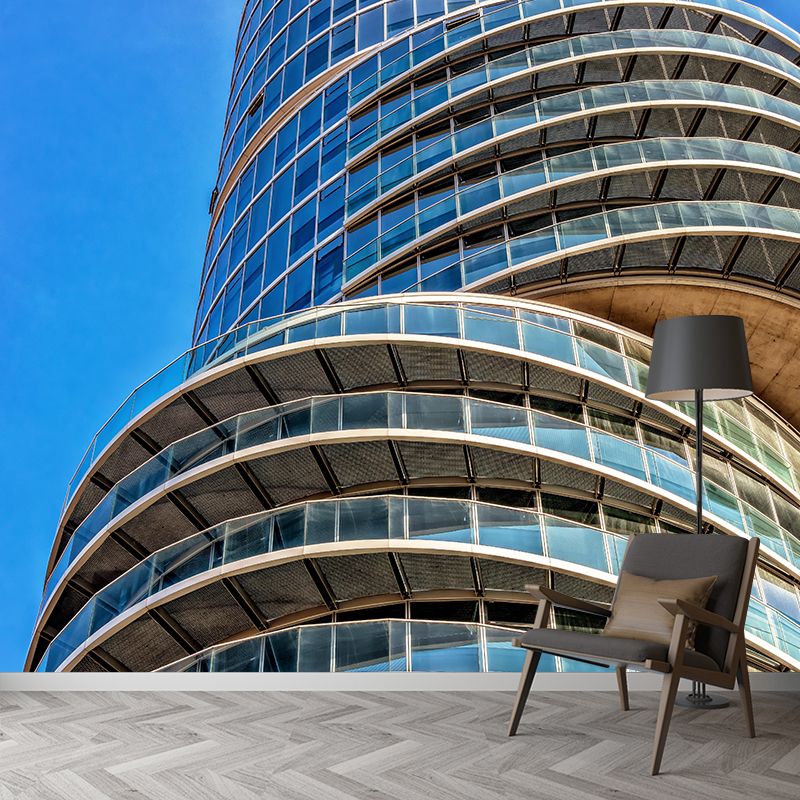 Photography Architecture Mural Wallpaper Stain Resistant for Sleeping Room