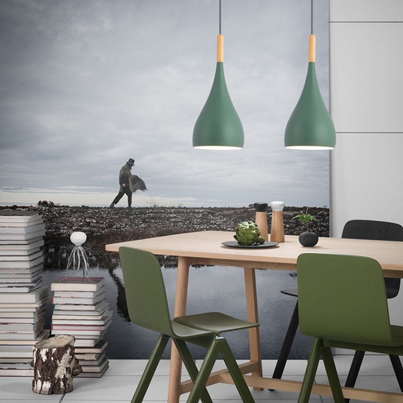 Bowl Shape Hanging Light Modern Style Metal 1 Light Hanging Lighting for Living Room