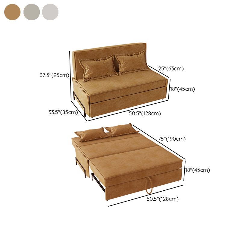 Pillow Included Sofa Futon Armless Foldable Cushion Back Sofa Bed