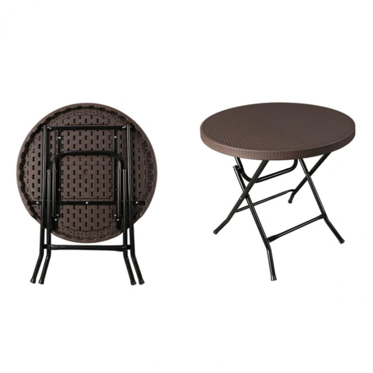 Contemporary Geometric Dining Table Plastic Folding Catio Table