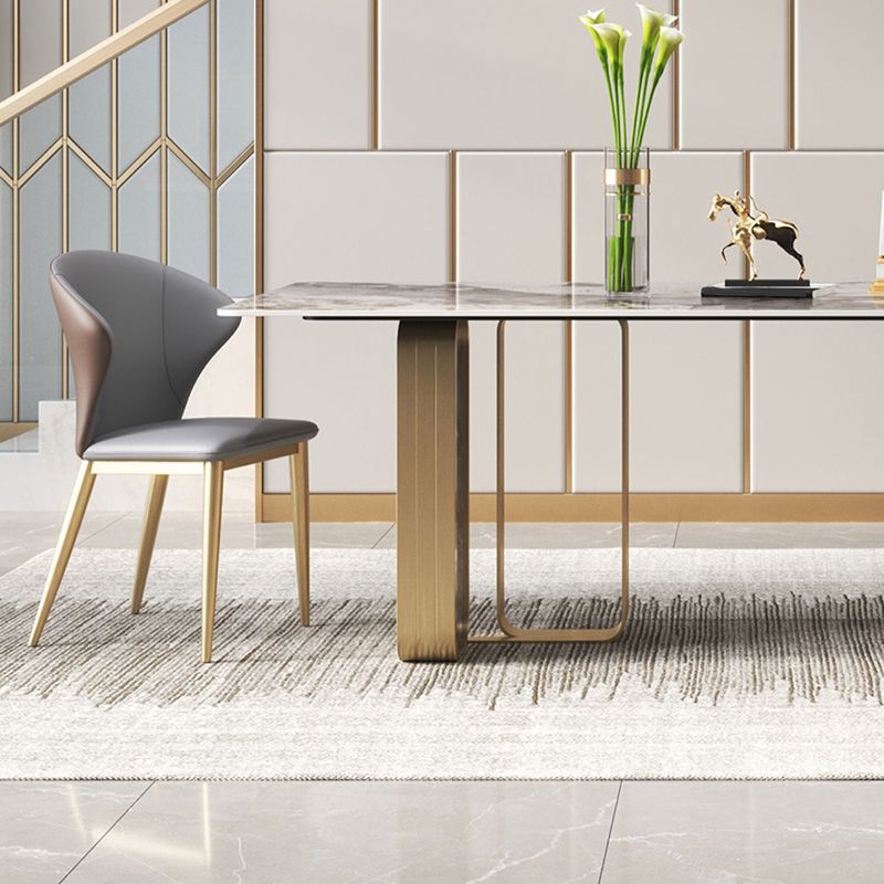 Luxury 1/2/3/5/6/7/8/9 Pieces Dining Set with Stone Dining Table and Chairs Dinette Set