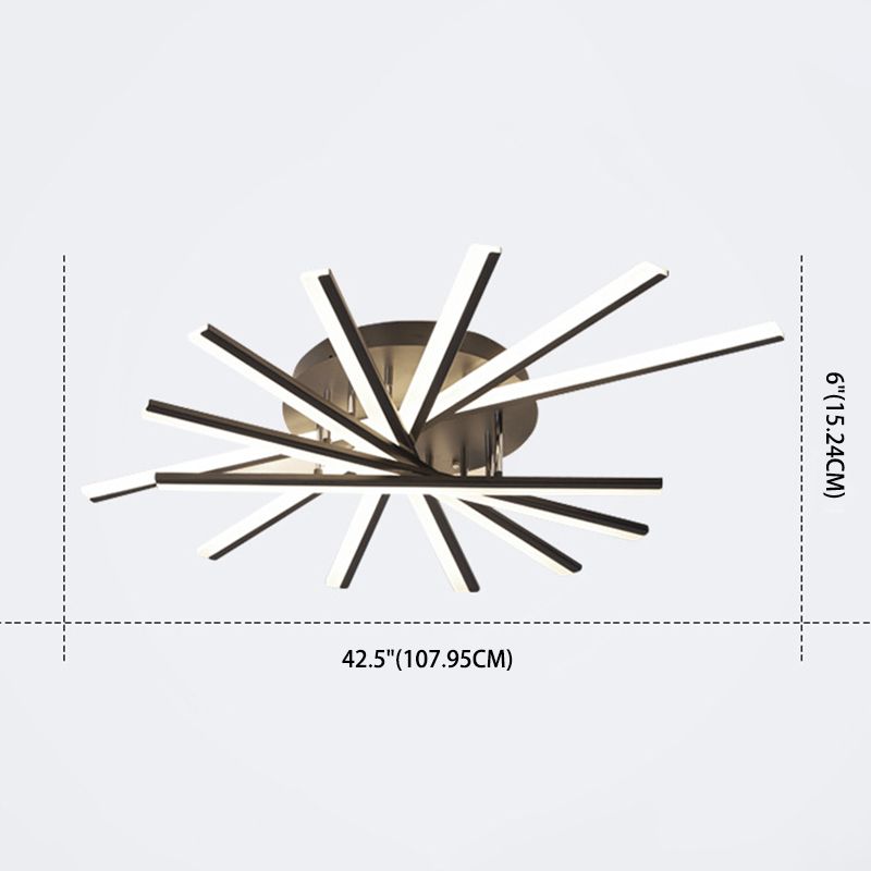 Sputnik LED LED Flush Chandelier MODER