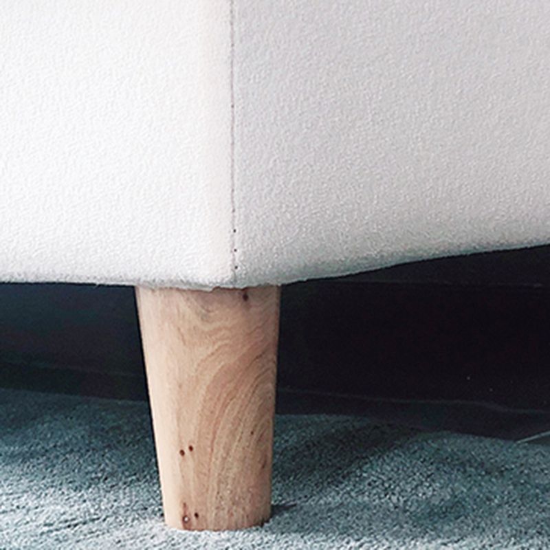 28.3" H Contemporary Linen Pillow Top Arm Loveseat for Apartment