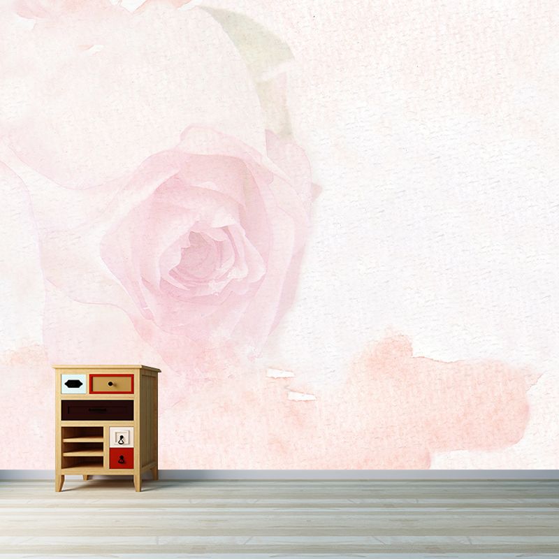 Plant Resistant Mural Wallpaper Environment Friendly Sleeping Room Wall Mural