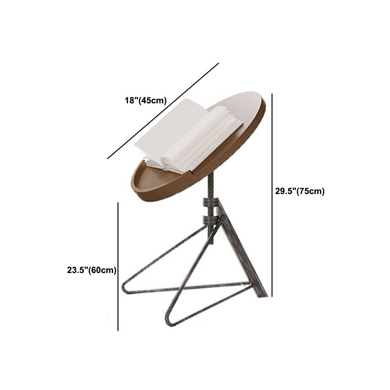 Contemporary Style Side End Table Metal Abstract Round Sofa Side Accent Table