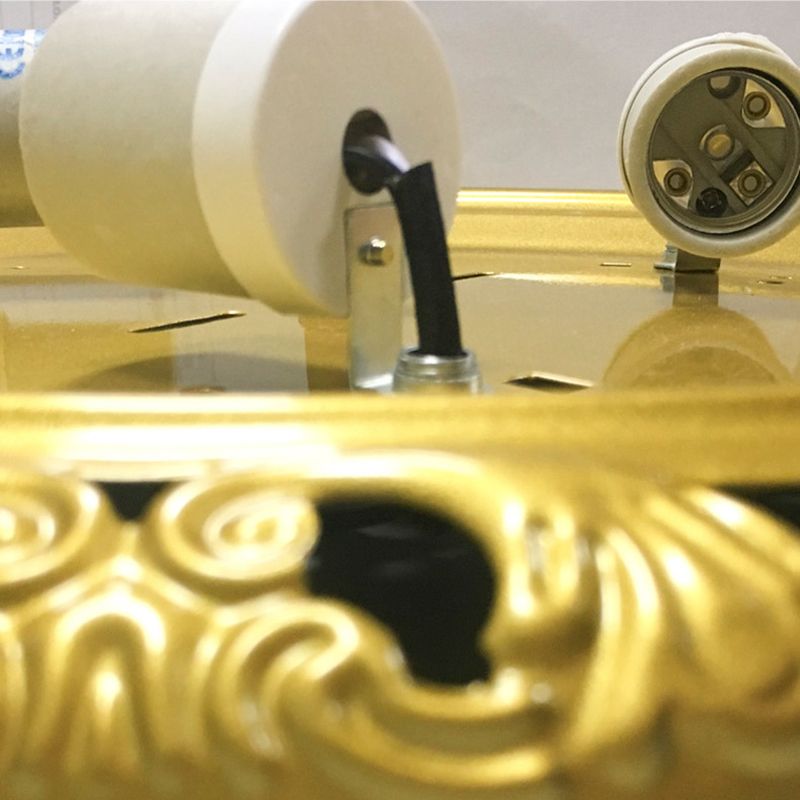 Minimalismo tradizionale lampada da soffitto con paralume in vetro, luce da incasso per salotto