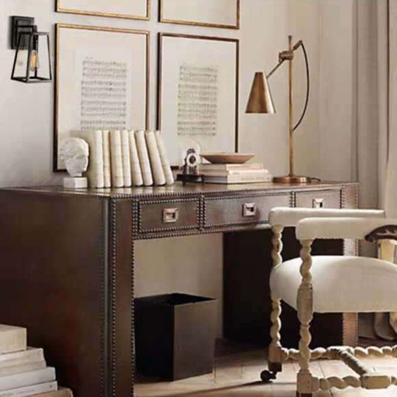 Trapezoid Wall Mounted Light Fixture Wall Light Lamp Sconce Glass 1-Light Lighting Sconce in Black