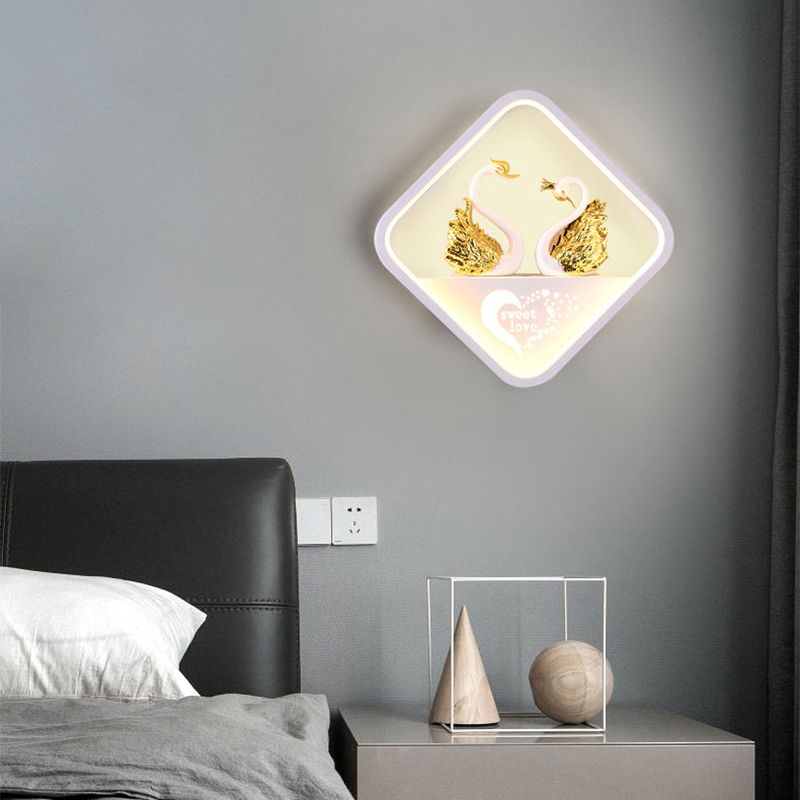Metal Wall Lights Modern Style 1 Light Wall Sconce for Children's Room