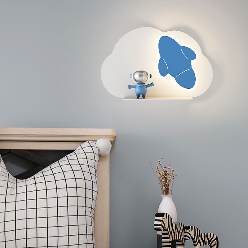Unique Shape Wall Light Kids Style Metal 1 Light Wall Mount Light