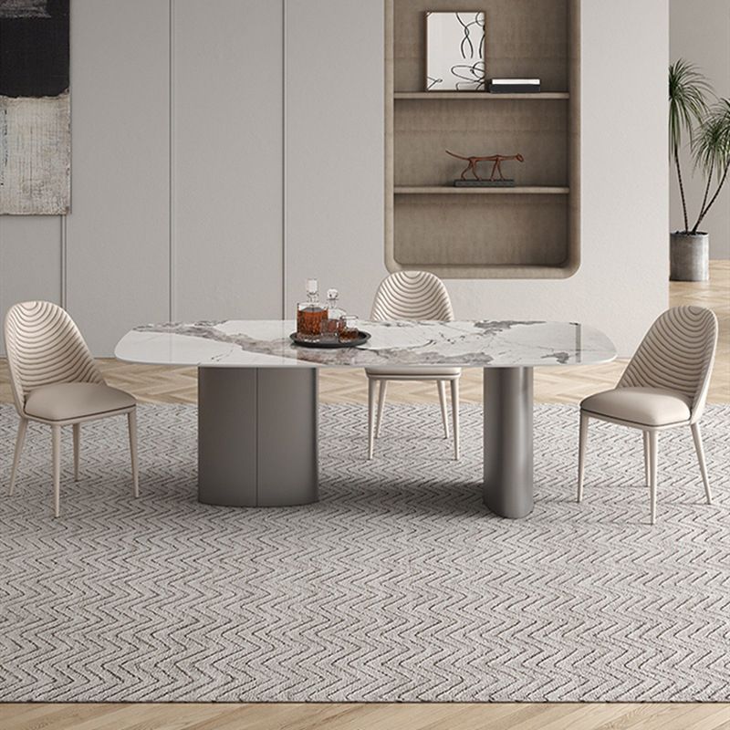 Contemporary Style Rectangle Table Set 1/4/5/6 Pieces Dining Set for Kitchen