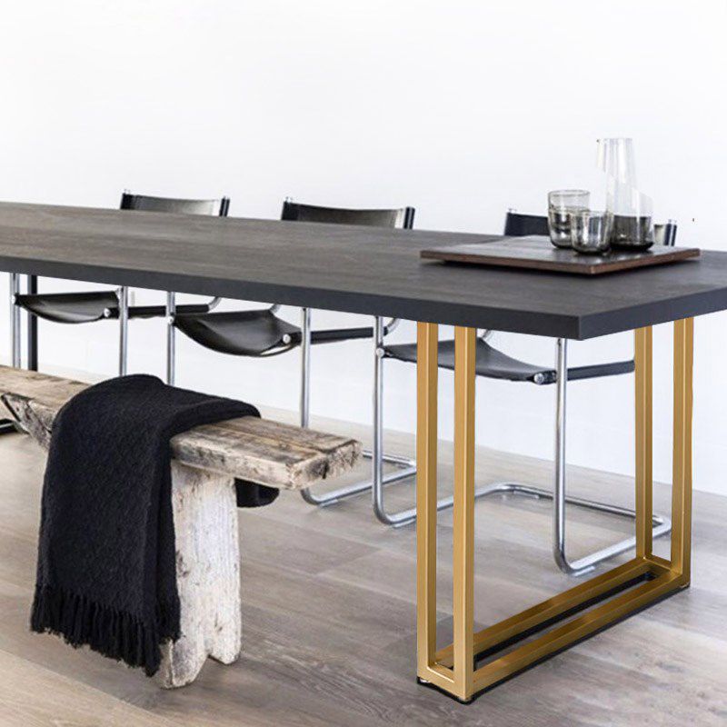 Colección de comedor de madera sólida de pino mesa de rectángulo de lujo tradicional
