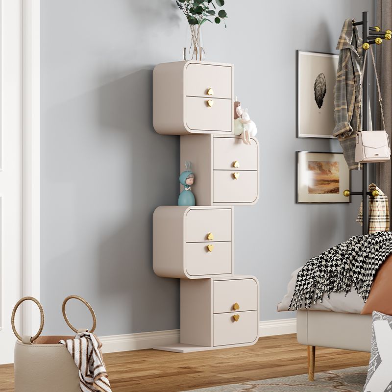 15.6-inch Width Storage Chest Contemporary Dresser with 4/8 Drawers