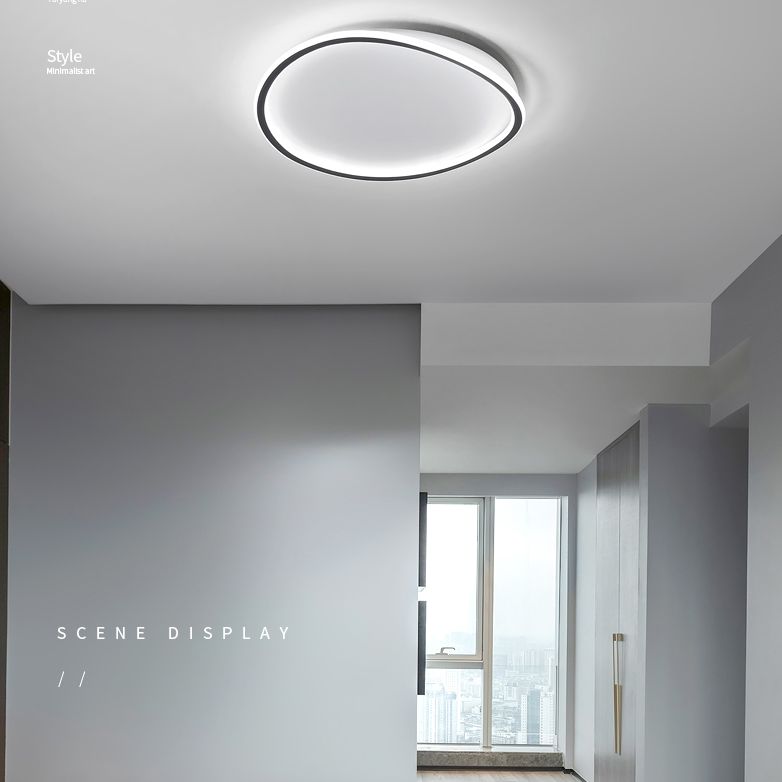 Modern Flush Mount Light Fixtures Metal 1 Light Flush Light Fixtures