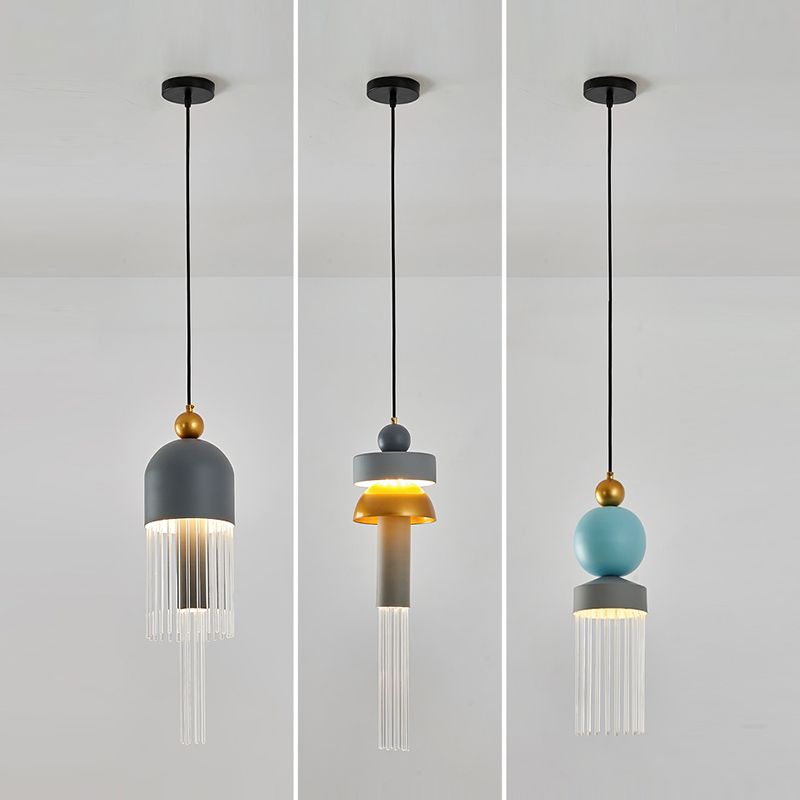 1 éclairage de suspension géométrique légère