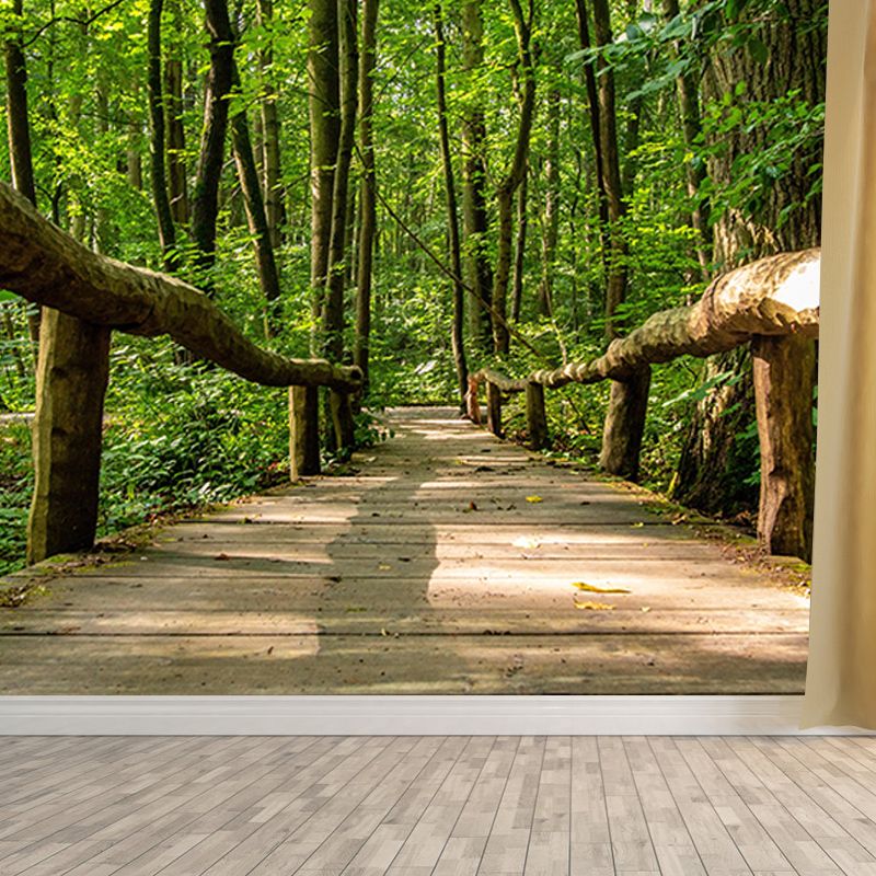 Forest Scene Mural Space Extension Wall Mural Mildew Resistant Decorative Wall Art