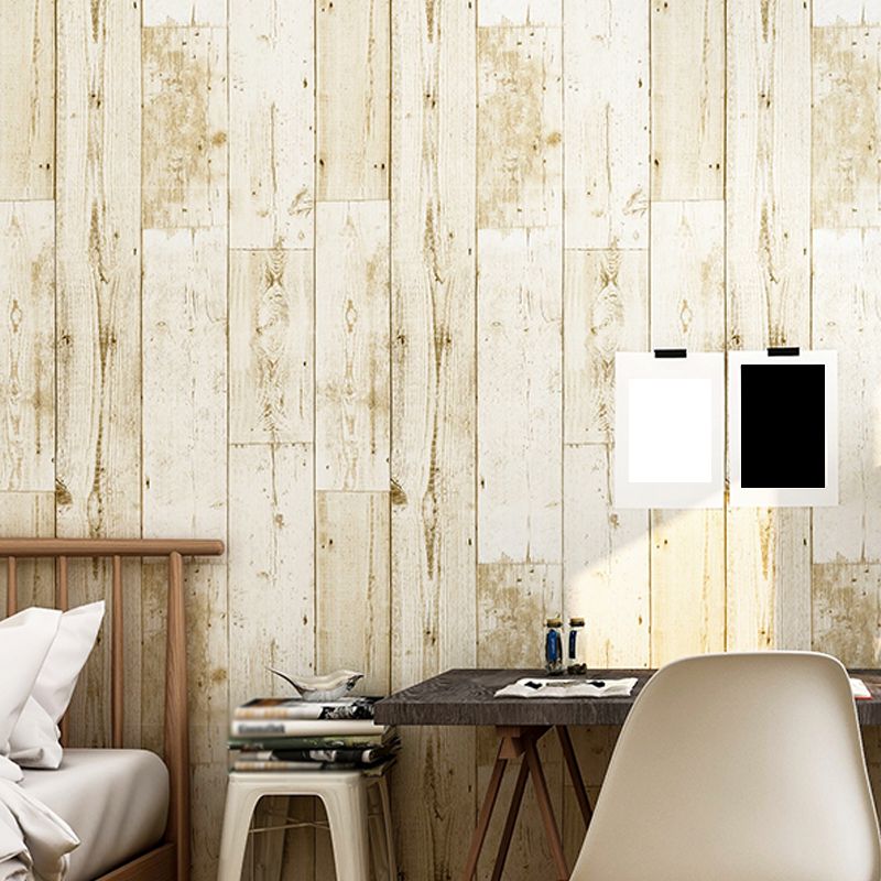 Repurposed Barn Wood Wallpaper Rural Temporary Peel and Stick Bedroom Wall Decor, 34.2-sq ft