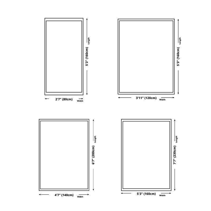 Light Grey Simple Rug Polyester Line Rug Non-Slip Backing Area Rug for Living Room