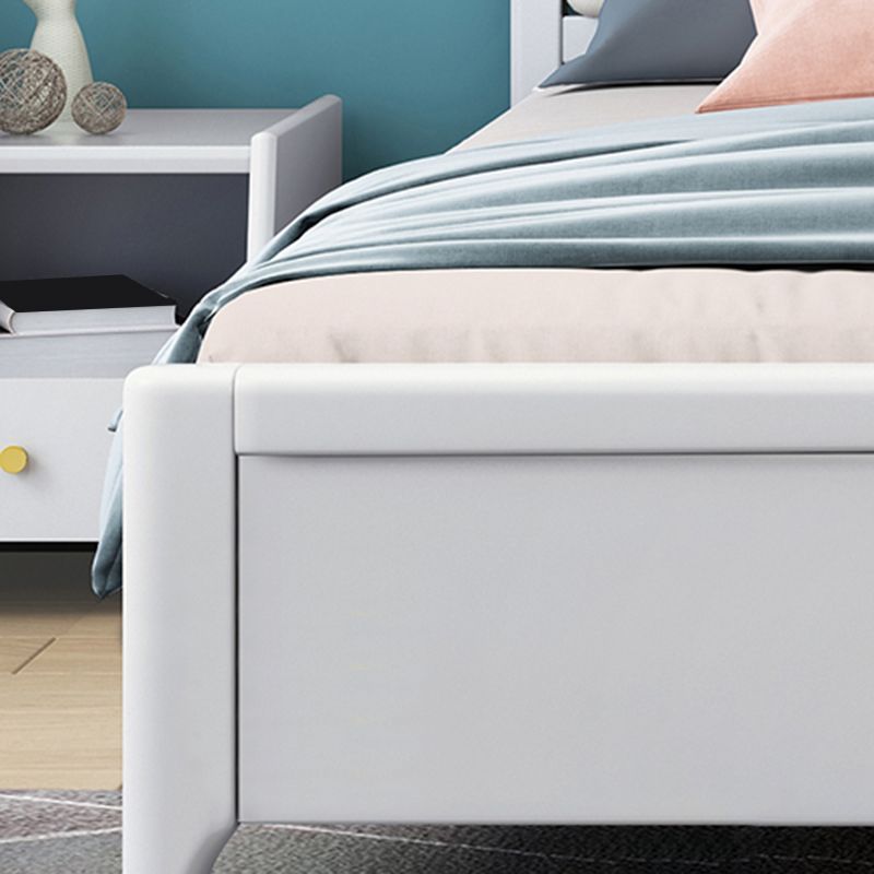 Contemporary 41.33" Tall Wood Upholstered Headboard Standard Bed